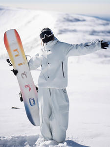 بدلة تزلج شتوية للجنسين مقاومة للرياح والماء ودافئة مصنوعة من الرايون تتكون من سترة وبنطلون للتزلج على الجليد وركوب الألواح الثلجية - Product Image 6