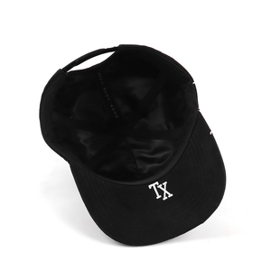 Nón kết nam 5 mảnh, vành cong, <span class=keywords><strong>logo</strong></span> thêu <span class=keywords><strong>3D</strong></span> tùy chỉnh, kiểu dáng A-frame, hai màu, khóa snapback - Product Image 4