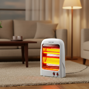 Calentador Eléctrico Infrarrojo Portátil de Tamaño Pequeño, 800W, Tubos de Cuarzo de Vidrio, 2 Ajustes de Calor, Interruptor de Seguridad Antivuelco, Certificado CE/ROHS - Product Image 5