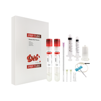 Kit de tubes de prélèvement sanguin sous vide stériles jetables. [Kit PRP] pour usage vétérinaire avec aiguille et support