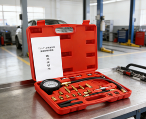 Kit de testeur de pression <span class=keywords><strong>d</strong></span>'<span class=keywords><strong>injecteur</strong></span> de carburant professionnel, outil en acier, testeur <span class=keywords><strong>d</strong></span>'injection de moteur à essence pour le nettoyage du système de carburant automobile - Product Image 1