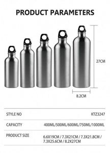 Purple Stainless Steel Vacuum Flask With Carabiner <b>for</b> Travel and Outdoor Use - Product Image 5