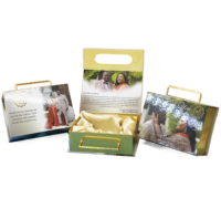 Boîte d'invitation de mariage personnalisée 2026 avec poignée, fermeture magnétique, pliable, en carton, pour rangement et cadeaux, biodégradable, en lin haut de gamme