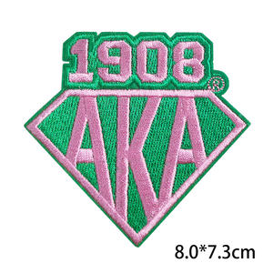 Lettre grecque acronyme sororité 3D brodé <span class=keywords><strong>Patch</strong></span> thermocollant taille <span class=keywords><strong>10</strong></span> cm depuis pour vêtements chaussures chapeaux principalement en tissu - Product Image 3