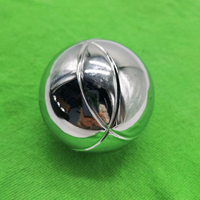 Vente en gros de boules de pétanque françaises Strue ST-16117, boules de pétanque en acier inoxydable argenté 73 mm, jeu en plein air sûr, certifié EN71, personnalisé