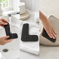 Tapis antidérapant lavable, amovible et réutilisable Gs pour tapis
