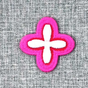 Journal minimaliste en tissu A5 à couverture rigide avec couverture de broderie croisée rose-Cadeau - Product Image 4