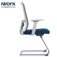 Chaise de bureau moderne de luxe avec maille Chaise pivotante de direction ergonomique Appui-tête réglable Matériau en tissu confortable