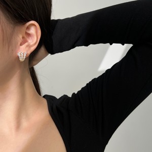 Nouveau S925 argent oreille <span class=keywords><strong>goujon</strong></span> femme Zircon incrusté trois griffes conception à la mode affaires mariage boucles <span class=keywords><strong>d</strong></span>'oreilles bijoux de mariage - Product Image 5