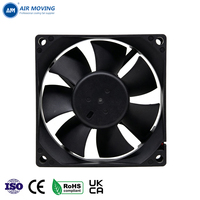 AM8025L24B Fırçasız Bilyalı Rulmanlı ODM/OEM Plastik PC Bilgisayar Kasası Fanı 3 Pin DC 24V CPU Fanı