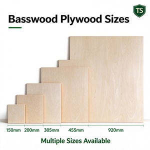 Contrachapado de Madera de Tilo Personalizado de 5 mm de Grosor para Corte Láser, Manualidades, Modelos, Modelado Arquitectónico - Product Image 2