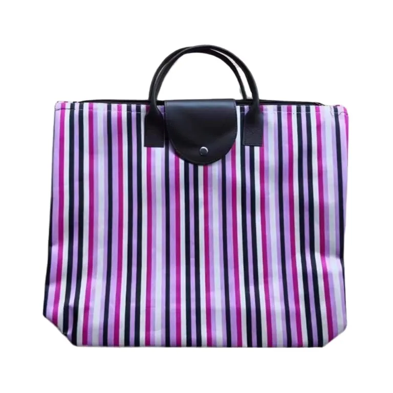 Toptan BH012 yeniden katlanabilir 600D Polyester kadın büyük el çantası alışveriş çantası RTS AZO ücretsiz çeşitli desen mevcut