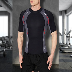 Chemise de sport à manches courtes en néoprène respirant pour femmes, protection solaire UPF 50+, pour la randonnée, la gym, les activités de plein air, séchage rapide, couleur et logo personnalisés - Product Image 3