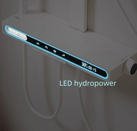 TIKTOK hit blanc ambiance lumière numérique douche Piano clé salle de bain grande pluie LED affichage numérique