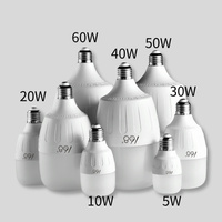 Bombilla LED de Alta Potencia y Calidad con Forma de T Grande, E27 E40, 20W 30W 40W 50W 60W, Foco LED de 50 Vatios