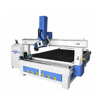 Jinan Mosencnc 1325 Máquina Router CNC de 4 Ejes con ATC Lineal, Cargador de Herramientas de 8 Posiciones, Control Remoto Único, de Alta Resistencia para Madera/MDF