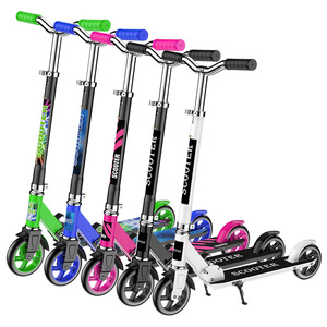<span class=keywords><strong>Nouveautés</strong></span> - Trottinette à 2 grandes <span class=keywords><strong>roues</strong></span> pour enfants, cadre robuste, pliable, légère, trottinette à pousser pour enfants de <span class=keywords><strong>3</strong></span> ans et plus - Product Image 1