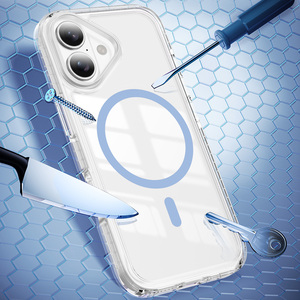 <span class=keywords><strong>Coque</strong></span> de protection magnétique transparente en TPU et PC, best-seller en gros, pour <span class=keywords><strong>iPhone</strong></span> <span class=keywords><strong>14</strong></span>, 15, 16, 17, 18 Pro Max Air - Product Image 3