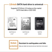 Hard Disk Eksternal Portabel USB3.0 2.5-inci Baru, SSD Solid-State Mekanik SATA, Penyimpanan Data Kapasitas Tinggi 128GB-1TB