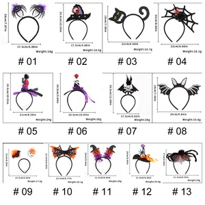 Nouveaux serre-têtes de fête d'<span class=keywords><strong>Halloween</strong></span> pour enfants, chapeau de sorcière araignée, accessoire de cheveux pour femmes, serre-tête de fête amusant et polyvalent pour le <span class=keywords><strong>maquillage</strong></span> - Product Image 6