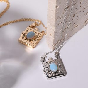 Collana di coppie Vintage artistiche collana di parole d'amore <span class=keywords><strong>giuramento</strong></span> - Product Image 5