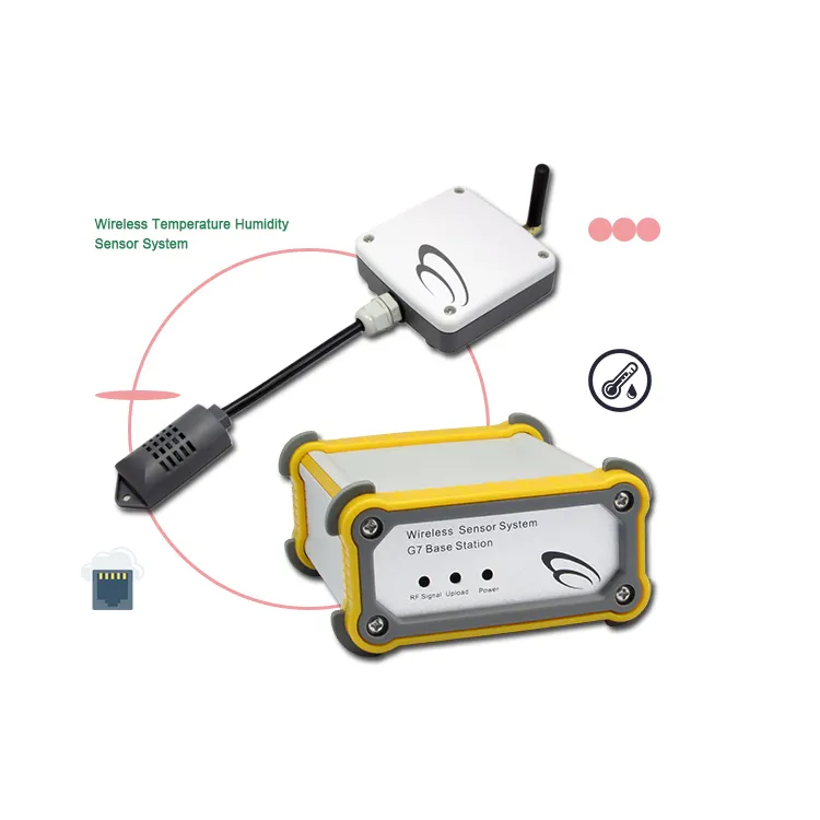 Wireless portable Outdoor Temperature Humidity Sensor for Weather Station or Green House