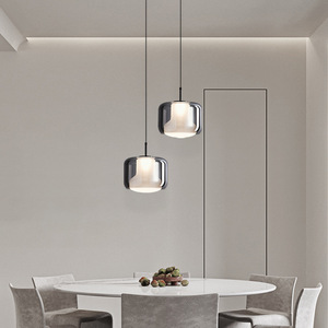 Globe Industrial Decor LED <strong>Lighting</strong> <strong>Fixtures</strong> Modern Nordic Hanging Glass Pendant Light for Home <strong>Office</strong> Kitchen Restaurant Small - Product Image 2