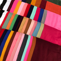 Offre Spéciale DTY tissu à tricoter avec deux côtés brossés tissu uni teint pour T-shirt 95% polyester 5% spandex