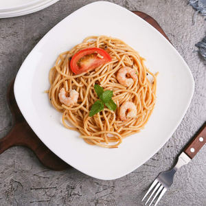 Ensemble d'assiettes à dîner carrées, noir et blanc, vaisselle en mélamine, pour Restaurant, 6 pièces - Product Image 4