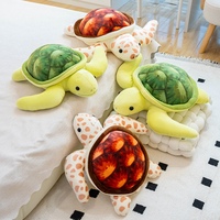 Peluche réaliste tortue de mer, jouet doux et moelleux, tortue marine en peluche pour canapé, coussin de sieste, cadeau pour enfants