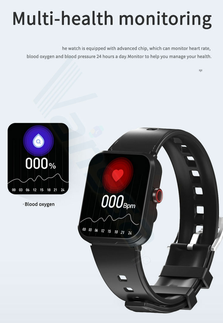 Water proof V22 with TWS wireless earphones earbuds music control BT calling smart watch waterproof