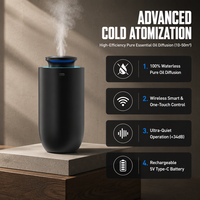 Diffuseur de parfum électrique sans eau pour voiture, silencieux, contrôlé par application USB, avec lumière LED, emballage cadeau personnalisé de luxe en gros