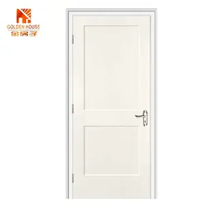 आवेदन होटल रूम इंटीरियर 32x80 सफेद पेंट पैनल शेकर शैली लकड़ी का दरवाजा