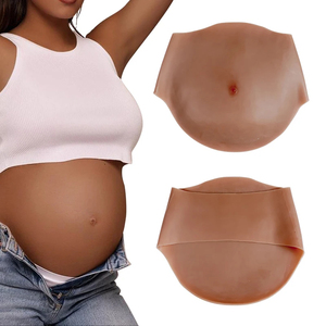 Silicone Ventre Enceinte Artificiel Faux Ventre Enceinte Costume Réaliste Peau Doux Cosplay pour Acteur Performance Maternité - Product Image 1