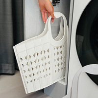 Panier à linge pliable de grande capacité en PP, style moderne minimaliste, pour la maison et la salle de bain, rangement des vêtements sales