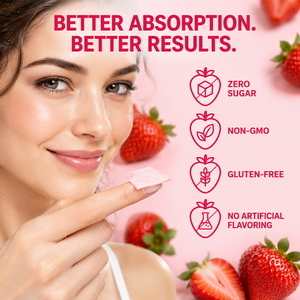 Tiras Orales con Sabor a Fresa ODM, Suplemento Dietético, Promueve la Salud del Cabello, Uñas y Piel, y Refuerza el Sistema Inmunológico - Product Image 4