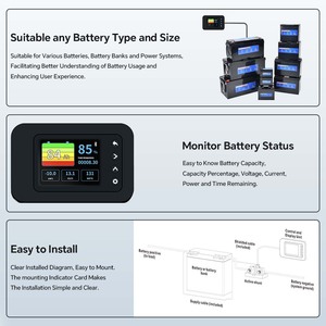 Testeur d'alternateur automobile intelligent avec affichage numérique LCD, mesure du courant et de la capacité de la batterie LI-BM500 Haute précision (1,5 % + 5) - Product Image 4