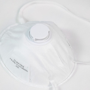 Masker pribadi pelindung <span class=keywords><strong>FFP3</strong></span> <span class=keywords><strong>FFP2</strong></span> dengan logo kustom warna putih kepala katup dipasang untuk perlindungan industri - Product Image 5