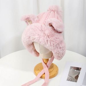 Gorro de Invierno Cálido con Orejas de Zorro - Lindo Gorro de Punto con Diseño de Animal de Dibujos Animados, Gorro de Lana con Pompón para Mujer - Product Image 5
