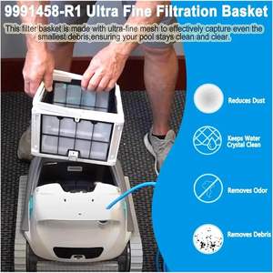 Cartucho de Filtro para Limpiador de Piscinas Robótico 9991458-R1, Cesta de Filtro Ultrafino Compatible con Dolphin Active 20 M600 Proteus - Product Image 5