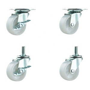 Drehbare drehbare Rad rolle Hoch leistungs rolle mit Bremse oder ohne Bremse PVC PU PP Nylon <span class=keywords><strong>Industrial</strong></span> Caster Wheels - Product Image 1
