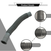 Raccords de tuyauterie de salon en plastique extensible tuyau d'évier tuyau d'égouttage Flexible