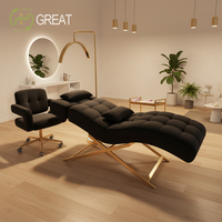 Lit de Luxe pour Salon de Beauté, Spa, Clinique de Physiothérapie, Soins du Visage et Cils, avec Tête Réglable, Idéal pour Salons de Massage Facial