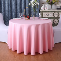 Tissu velours Spandex matériel nappe ronde adapté aux événements de mariage Banquet Bar Restaurant fête nappe à manger