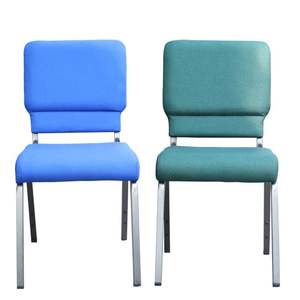 Sillas de <span class=keywords><strong>Auditorio</strong></span> Apilables de Tela y Metal de Calidad, Sudáfrica, por Menos de $20, 20 Sillas de Iglesia Enlazables Usadas - Product Image 3