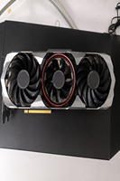 Carte graphique discrète RTX 3090 avec trois ventilateurs de refroidissement pour PC de bureau, jeux et postes de travail créatifs