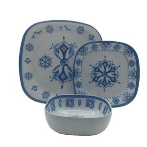 Veweet — <span class=keywords><strong>service</strong></span> de table carré en mélamine pour 4 <span class=keywords><strong>personnes</strong></span>, <span class=keywords><strong>12</strong></span> pièces, <span class=keywords><strong>vaisselle</strong></span>, <span class=keywords><strong>service</strong></span> OEM - Product Image 5