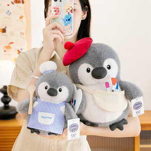 Sombrero personalizado de alta calidad, pingüino, juguetes suaves, travestismo, pingüino, animales marinos, venta al por mayor, pingüino realista, juguetes de peluche - Product Image 3