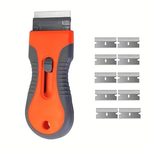 Nhựa có thể thu vào lưỡi dao cạo scraper + 10pcs lưỡi thép + 10pcs lưỡi nhựa - Product Image 5