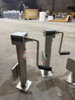 Support de plaque à trous avec poignée amovible pour cric de remorque 2000 lb, 10 pouces, pour ferme, stabilisateur, jambe de support stable